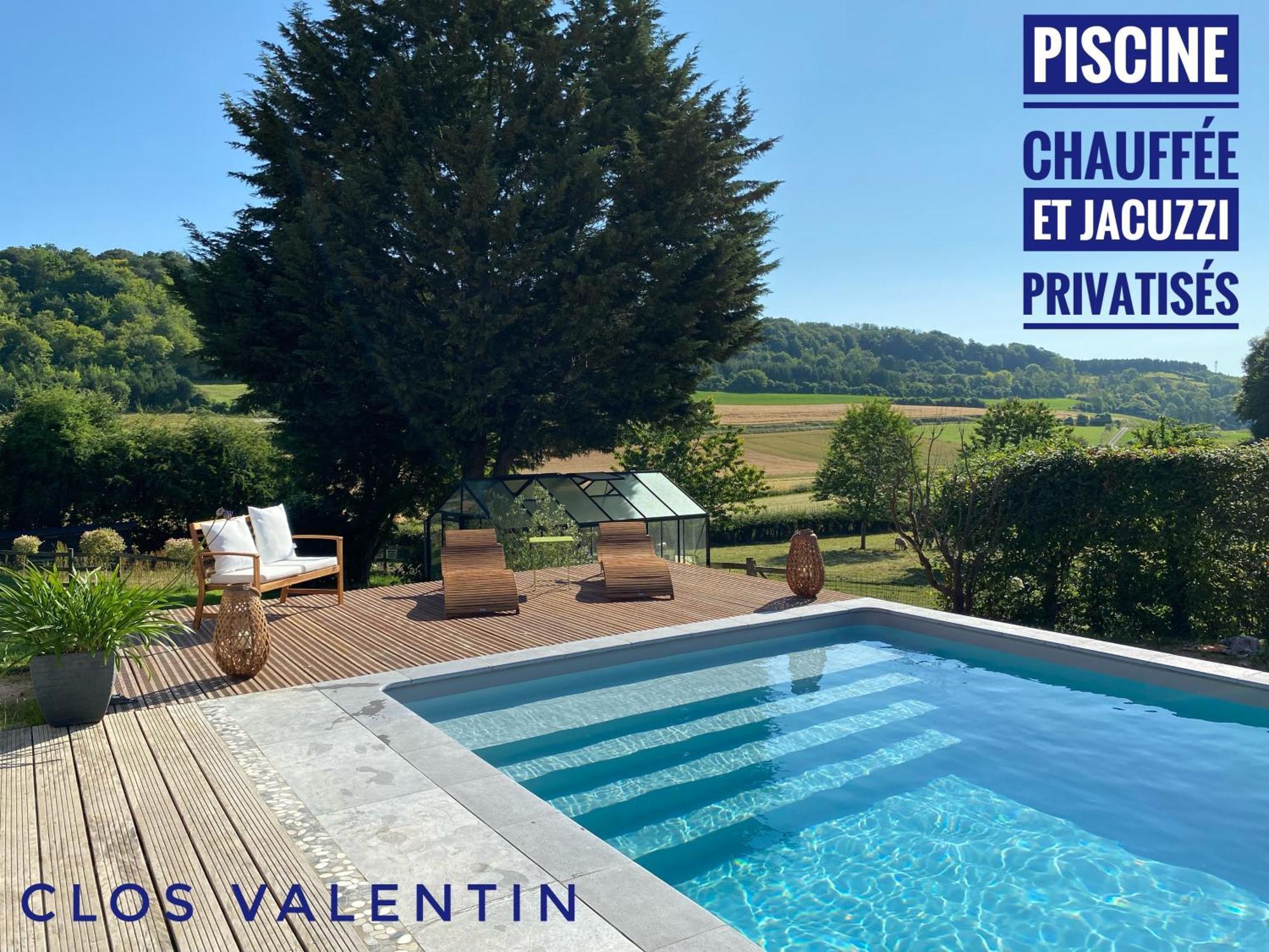 Gite Piscine Jacuzzi Privatises Clos Valentin Freulleville Стая снимка